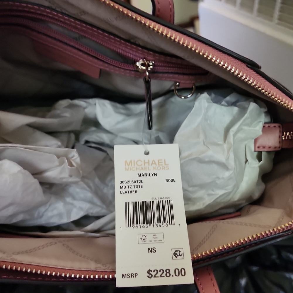 Michael Kors Pink Leather Tote